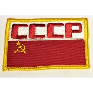 Soviet‎ Union CCCP Flag Embroidered Patch Red Hammer Sickle USSR Sew On Military